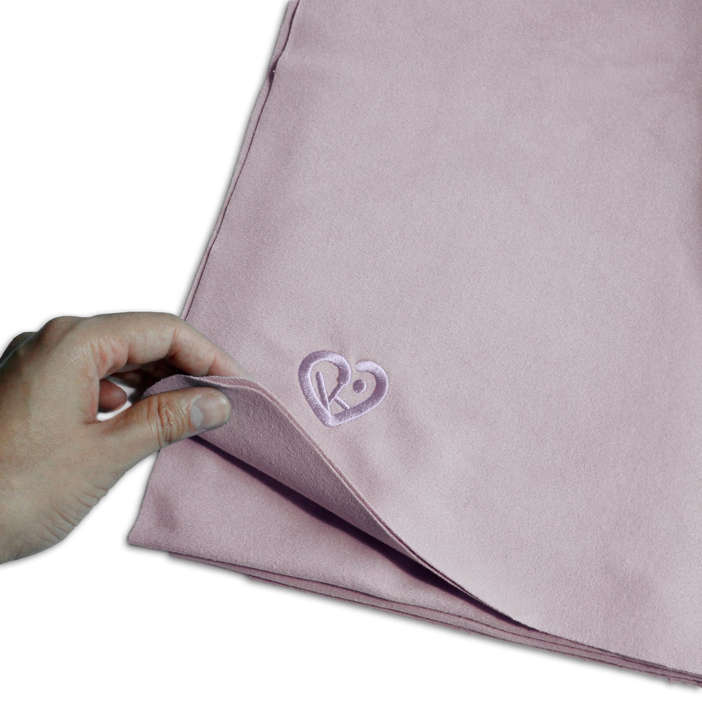 soft purple yoga towel