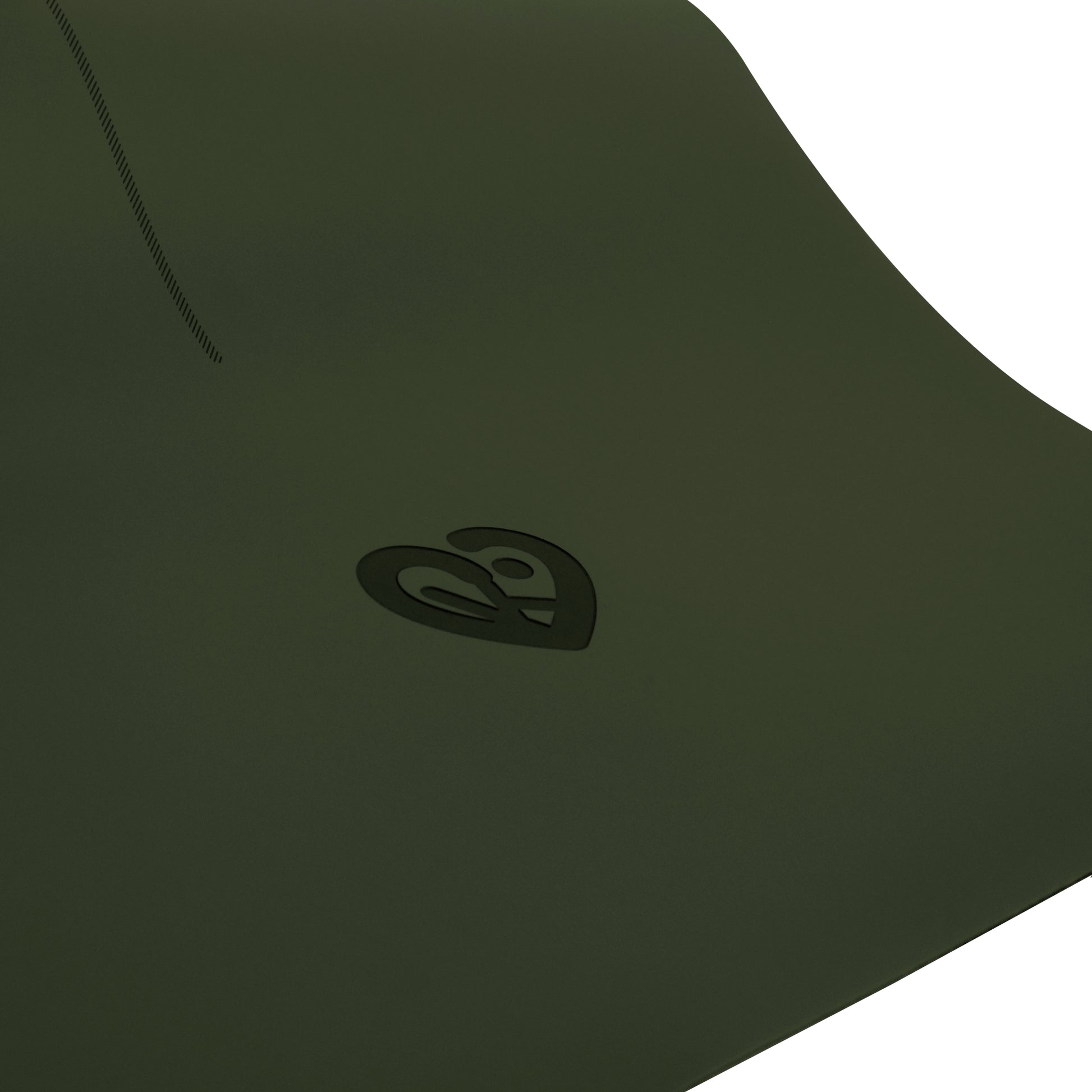 Non-slip natural rubber yoga mat in Green
